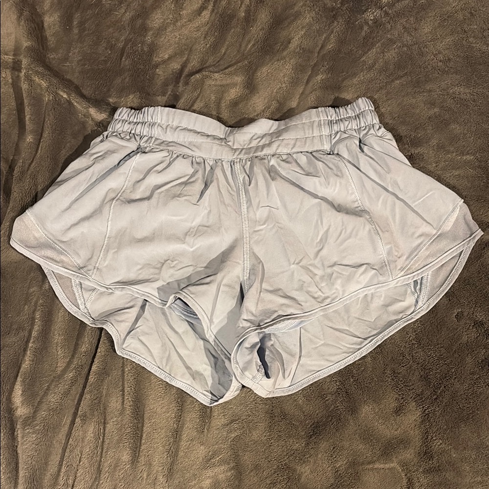 Women's Light Blue-Grey Athletic Shorts